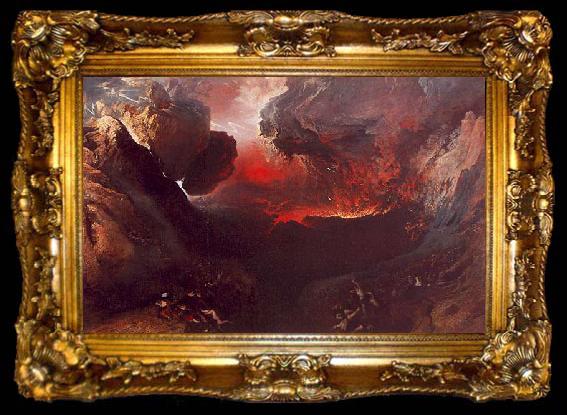 framed  John Martin The Great Day of His Wrath, ta009-2